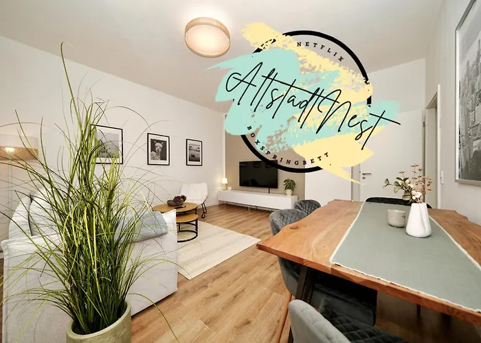 Altstadtnest - Stadtzentrum! Grosses & Stylisches Mit Boxspringbett & Smart-tv * マクデブルク